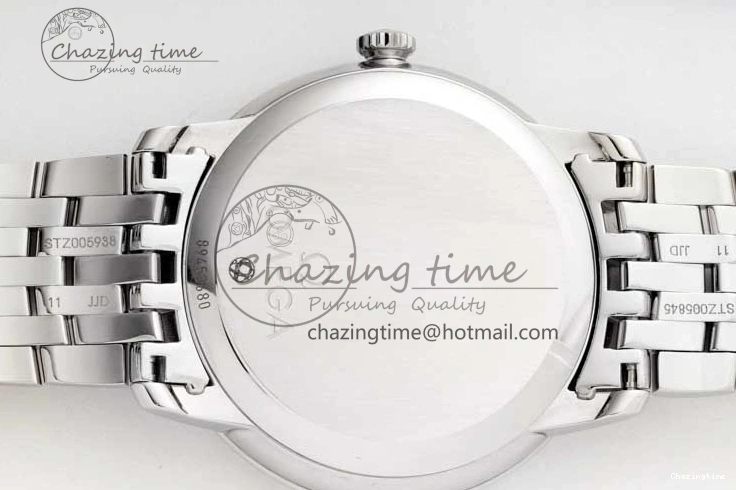 0213 De Ville SS DIWF 1:1 Best Edition Gray Dial SS Markers on SS Bracelet MIYOTA FlexibleFit 7851